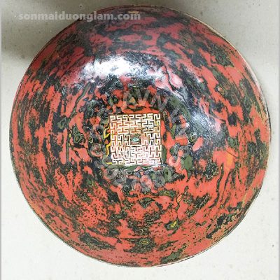 Đĩa sơn mài Chu Địa Phương Ấn