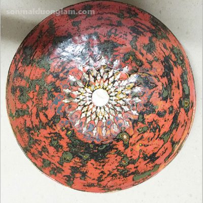 Đĩa sơn mài Đan Địa Nhật Hoa