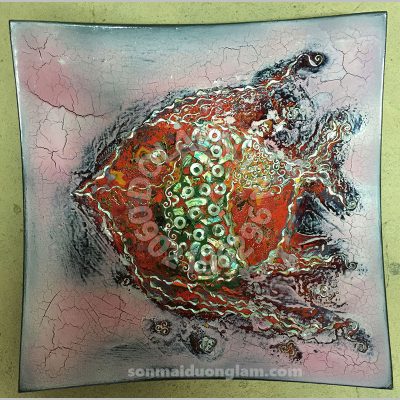 Đĩa sơn mài Loa Điền Diễm Ảnh