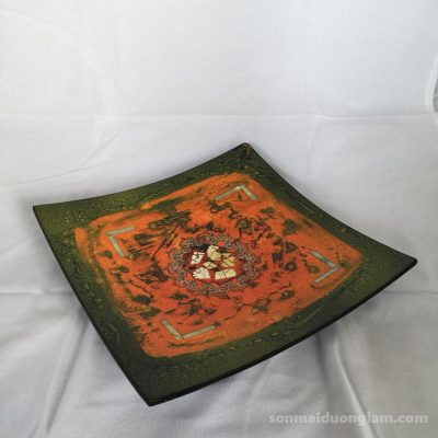 Đĩa sơn mài Lục Biên Đan Tâm