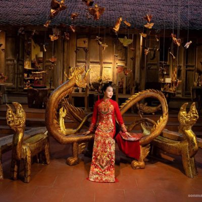 Ghế sơn mài Kim Long Bảo Toạ