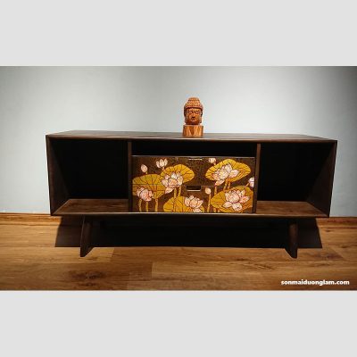 Tủ sơn mài Liên Hoa Thanh Vận