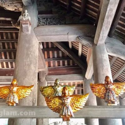 Alternative view of Tượng sơn mài Dáng Vệ Thần Cổ Tự