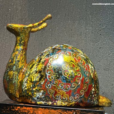 Tượng sơn mài Oa hành trí viễn