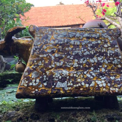 Tượng sơn mài Thanh Âm Chuông Trâu Chiều